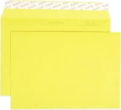 Immagine prodotto di ELCO 74618.72 ELCO Briefumschläge Color DIN C5 ohne Fenster intensivgelb haftklebend 25 St.