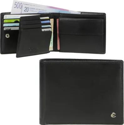 Zdjęcie produktu dla Esquire portfel męski HARRY czarny skórzany portfel RFID protection 12 KF 2244-49