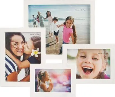 Produktbild von RIMINI weiße Fotogalerie Rahmen für 4 Bilder