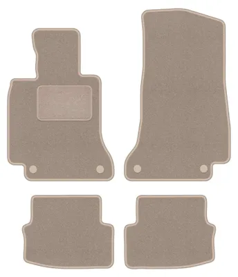 Immagine prodotto di Tappetini in moquette per Mercedes C W205 2015- (coupé/cabrio) – set 4 pezzi, beige, su misura – Wielganizator LUX