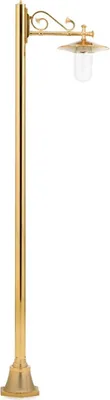 Produktbild von Casa Padrino Luxus Jugendstil Gartenlaterne Gold 60 x 30 x H. 220 cm - Aluminium Garten Stehleuchte - Nostalgische Outdoor Beleuchtung - Luxus Qualität -  Italy