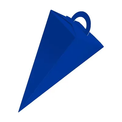 Produktbild von itenga Geschenktüte Schultüte mit Griff 14 cm Blau