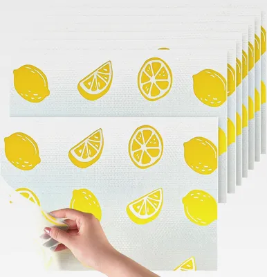 Produktbild von 8 Stück Antibakterielle Kühlschrankmatten, Eva Anti Rutsch Matte Schubladen, Zuschneidbare Schubladenmatte Küche, 45 × 30 cm, für Kühlschränke, Schubladen, Tischplatten