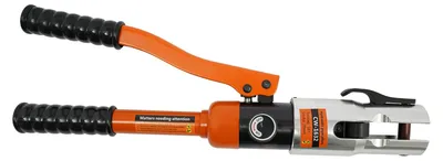 Immagine prodotto di Pinza crimpatrice idraulica, 7 inserti crimpatrici, funzionamento manuale, colore arancione
