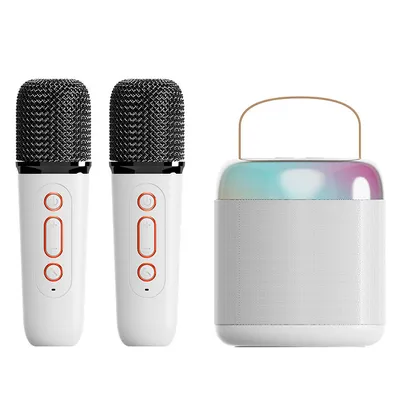 Obrázek produktu pro Reproduktor AIORBER Bluetooth s mikrofonem, LED okolní osvětlení, 5 zvukových efektů, několik režimů přehrávání, bílý