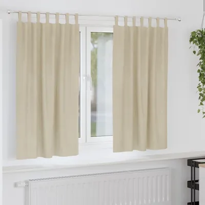 Zdjęcie produktu dla Zasłony zaciemniające 2 pcs Kremowy 140 x 175 cm Aksamit
