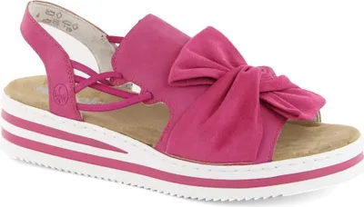 Produktbild von Rieker Damen-Sandalette Magenta-Fuchsia-Pink, Farbe:rot, EU Größe:39