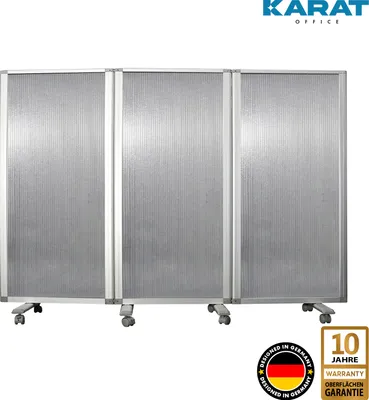 Produktbild von Doppelseitige Trennwand Verschiedene Ausführungen 3-teilig Semi-Transparent 270 x 150 cm