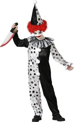 Immagine prodotto di Atosa Costume da clown per Halloween Multicolore 7-9 Anni Multicolore 7-9 Anni