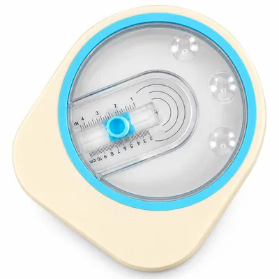 Produktbild von Kreisschneider Papier, verstellbarer Kreisschneider Ø 2–10 cm, 360° Kreis-Schneider für Basteln, Scrapbooking, Karten & Etiketten, inkl. 2 Ersatzklingen