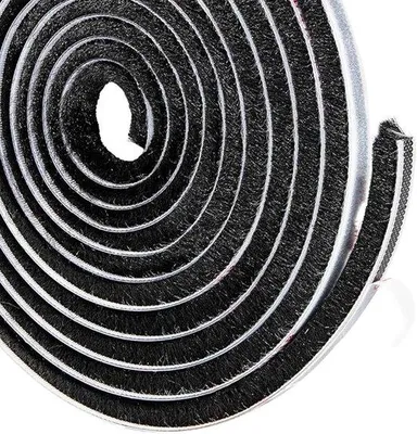 Productafbeelding van Famanu zelfklevende deur- en raamstopper - 5 m x 9 mm x 23 mm, weerbestendig, zwart