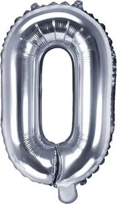 Produktbild von Folienballon Buchstabe "O", 35cm, silber, 1 Stk.