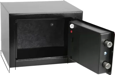 Image de Coffre-fort numérique, en acier robuste, avec serrure électronique, de couleur noire