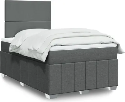 Produktbild von Möbel Boxspringbett mit Matratze Dunkelgrau 120x200 cm Stoff - Klassische Bettrahmen 3293929
