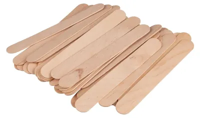 Produktbild von 36 Stück Bastelstäbchen, natur, 15 x 2 cm, Holzspatel, Holzgriffe,, für Modellbau und Bastelprojekte