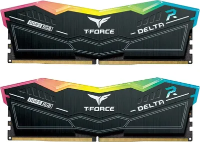 Zdjęcie produktu dla Grupa pamięci T-Force Delta RGB DDR5 32 GB (2 x 16 GB) 6000 MHz CL40