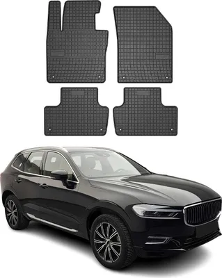 Obrázok produktu pre 2017-2025 Volvo XC60 Podlahové rohože gumové čierne 4 ks