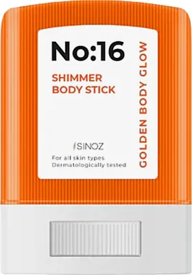 Immagine prodotto di Sinoz No:16 Shimmer Body Stick con 16 oli e pigmenti perlati per una luminosità dorata del corpo