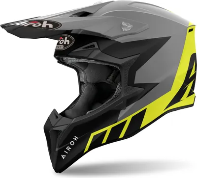 Immagine prodotto di Casco motocross Airoh Wraaap Reloaded, nero/grigio/giallo, XS (53/54)