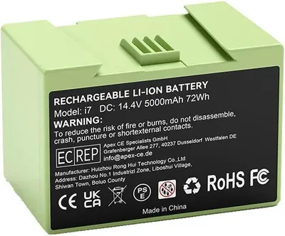 Obrázok produktu pre Náhradná batéria, kapacita 5000 mAh, kompatibilná s modelmi iRobot, 1 kus 5000 mAh
