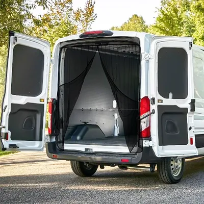 Obrázok produktu pre Krídlo dverí batožinového priestoru ochrana proti slnku 170x140cm lietať obrazovka auto moskytiéra záclony pre strechu karavan obytný automobil