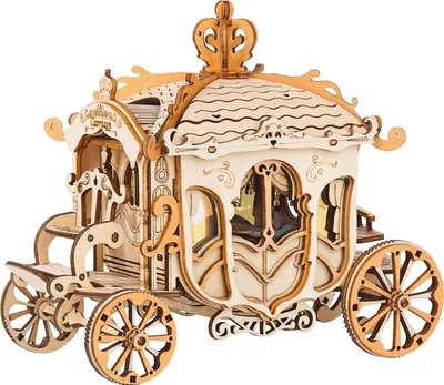 Produktbild von ROBOTIME Rolife 3D-Holzpuzzle Klassische Kutsche 92 Teile