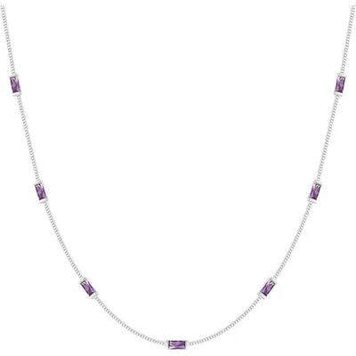 Immagine prodotto di Collana da donna in argento sterling 925, placcata in oro 14 carati, con ciondolo con pietra portafortuna, lunghezza regolabile 38+6 cm