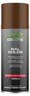 Produktbild von COLORS Sprühlack - 400ml Spraydose | RAL8011 - Nussbraun Glanz