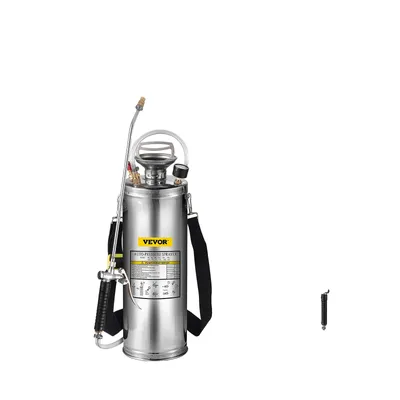 Image de VEVOR Pulvérisateur manuel, capacité 1-3,5 gallons, acier inoxydable durable, 10L 3Gal