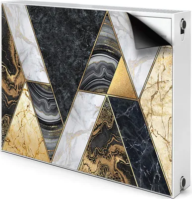 Produktbild von Magnet Heizkörper-Abdeckung Verkleidung Abdeckung Heizkörperabdeckung 100x60 cm - Marmor, Mosaik