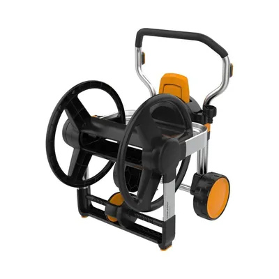 Produktbild von Fiskars Schlauchtrommel Schlauchtrommel XL Manuell, Schlauchaufroller ohne Schlauch, (Gartenschlauch Trommel, Schlauchwagen), Automatisches Aufrollen)