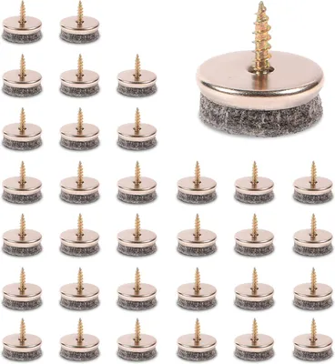 Imagen del producto de Patines deslizantes para muebles, 22 mm, 5 mm de grosor, 10 unidades, para patas de muebles