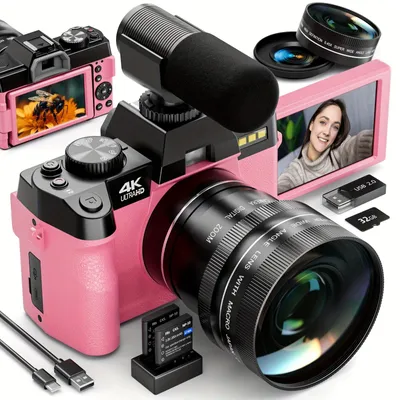 Produktbild von Vlog-Kamera – Digitalkompaktkamera mit 48-Megapixel-Sensor, 4K-Videoaufnahme und WLAN