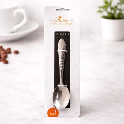 Produktbild von Kaffeelöffel Teelöffel 6 Stück Stahllöffel Besteck Gastronomie
