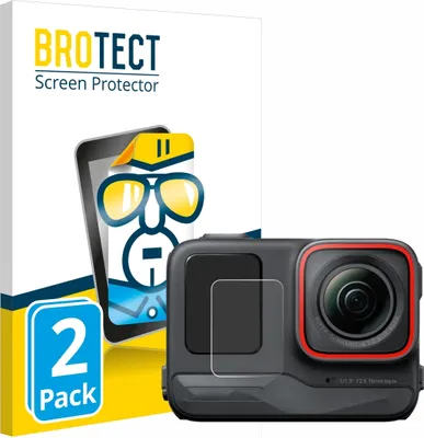 Produktbild von 2x Für Insta360 Ace Pro (Vorderes Display) Schutzfolie BROTECT Displayschutz Display Schutz Folie Klar Transparent