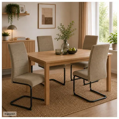 Produktbild von Schwingstuhl SallyP Cordstoff Beige