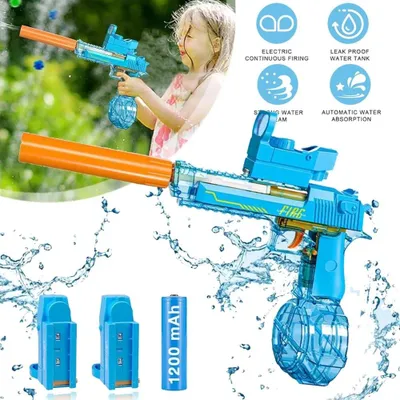 Produktbild von Elektrische Wasserpistole Automatische Wasser Pistole Wasserspritzpistole 2 Akku