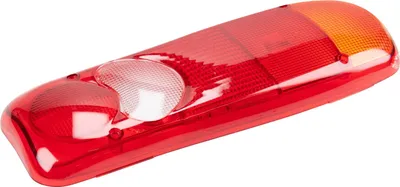 A car taillight lens on a white background.