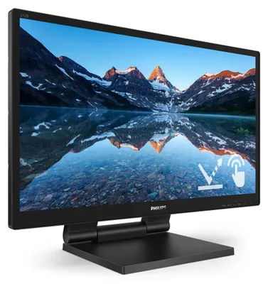 Produktbild von Philips B Line 242B9TL - LED-Monitor - 60.5 cm (24") (24" sichtbar) - Touchscreen - 1920 x 1080 Full HD (1080p) @ 60 Hz - IPS - 250 cd/m² - 1000:1 - 5 ms - HDMI, DVI-D, VGA, DisplayPort - Lautsprecher - Black Texture