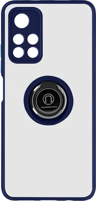Immagine prodotto di Custodia protettiva con anello di supporto per Xiaomi Redmi Note 11S 5G / Xiaomi Poco M4 Pro 5G, colore blu