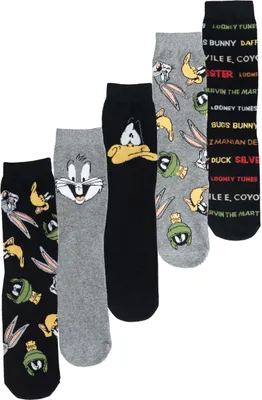 Produktbild von Looney Tunes Socken für Herren - Bugs Bunny & Co. Männer Sneaker Strümpfe 40-45 (5er Pack) 40-45