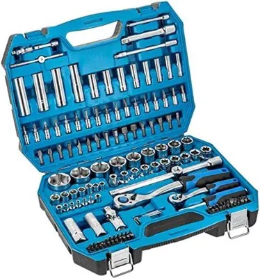 Productafbeelding van Famanu gereedschapset in koffer - 144-delig, zwart/blauw