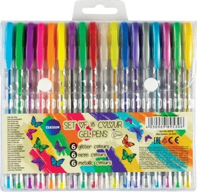 Image de Centre 18 Stylos gel ass. en étui Centre 89530