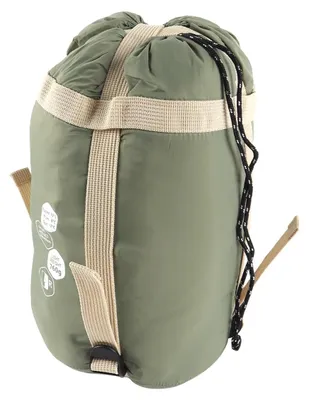 Nylon Schlafsack, leicht, 205x85 cm, grün, für Sommer