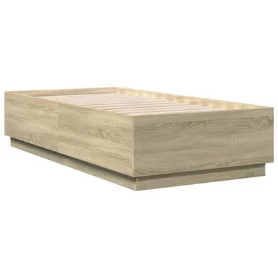 Image de vidaXL Cadre de lit chêne Sonoma 90x190 cm bois composite