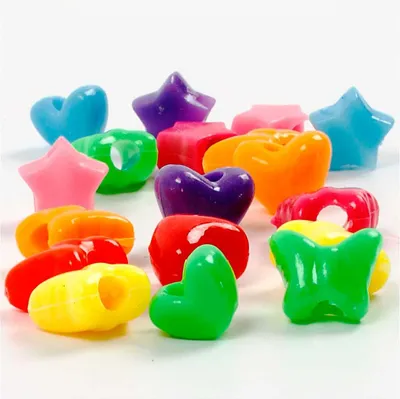 Obrázok produktu pre Korálky s hviezdičkami, 400 g, Ø 10 mm - Viacfarebné