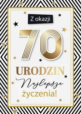 Zdjęcie produktu dla Karnet Urodziny 70