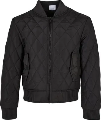 Image de Urban Classics Girls Diamond Quilt Nylon Jacket black - 110/116