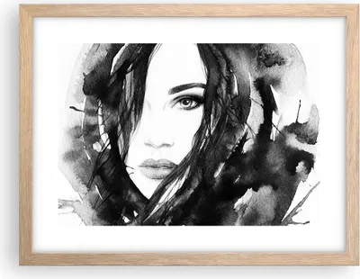 Produktbild von Gerahmtes Poster - Rahmen in heller Eiche - Schmuck Dame Kleid Eleganz - 40x30 cm - Wand Bild - Wanddeko - Wandbilder - Wandposter - Bilderrahmen - Bilder - Kunstdruck - Wandbild - P2NAA40x30-3097