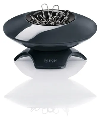 Produktbild von SIGEL SA161 Klammernspender Eyestyle, dunkelgrau